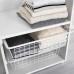 Дротяний кошик із направляючими IKEA HJALPA білий 60x40 см (592.134.67)
