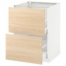 Підлогова кухонна шафа IKEA METOD / MAXIMERA білий світлий ясен 60x60 см (592.158.38)