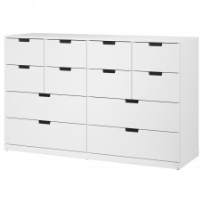 Комод на 12 відділень IKEA NORDLI білий 160x99 см (592.394.91)
