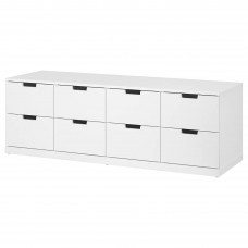 Комод з 8 шухлядами IKEA NORDLI білий 160x54 см (592.395.04)