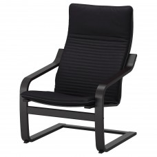 Крісло IKEA POANG чорно-коричневий чорний (592.408.28)