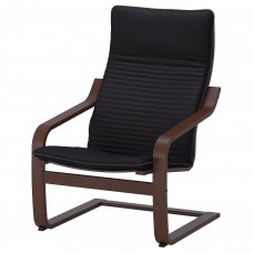 Крісло IKEA POANG коричневий чорний (592.408.33)
