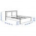 Каркас ліжка IKEA SONGESAND білий 160x200 см (592.412.29)