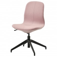 Конференц-крісло IKEA LANGFJALL світлий коричнево-рожевий чорний (592.610.00)