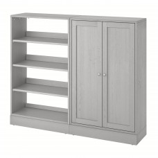 Книжкова шафа IKEA HAVSTA сірий 162x37x134 см (592.659.08)