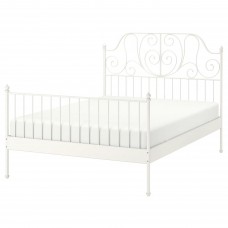 Каркас ліжка IKEA LEIRVIK білий ламелі LEIRSUND 140x200 см (592.773.17)