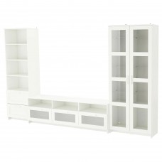 Комбинация шкафов под TV IKEA BRIMNES белый 320x41x190 см (592.782.32)