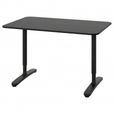 Письмовий стіл IKEA BEKANT чорний чорний 120x80 см (592.825.83)