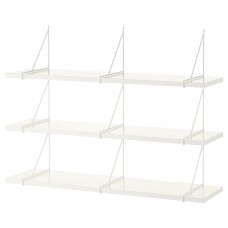 Комбінація навісних полиць IKEA BERGSHULT / PERSHULT білий білий 120x30 см (592.911.58)