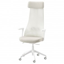 Офісний стілець з підлокітником IKEA JARVFJALLET бежевий білий (592.971.98)