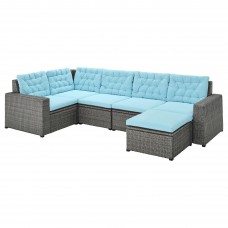 Модульний кутовий 4-місний диван IKEA SOLLERON світло-блакитний (593.035.90)