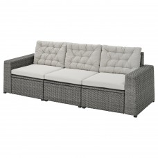 3-місний модульний диван IKEA SOLLERON темно-сірий сірий 223x82x84 см (593.036.70)