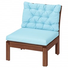 Садовое кресло IKEA APPLARO коричневый голубой 63x80 см (593.037.07)