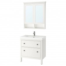 Комплект мебели для ванной IKEA HEMNES / ODENSVIK белый 83 см (593.044.67)
