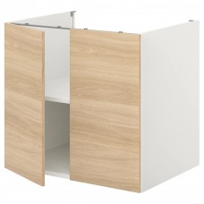 Напольный кухонный шкаф IKEA ENHET белый 80x62x75 см (593.210.04)