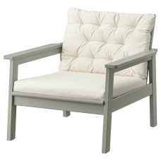 Садовое кресло IKEA BONDHOLMEN серый бежевый (593.237.91)