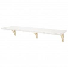 Полиця навісна IKEA BERGSHULT / SANDSHULT білий осика 120x30 см (593.260.25)