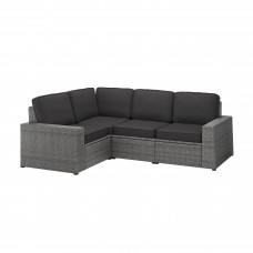 Модульний кутовий 3-місний диван IKEA SOLLERON темно-сірий антрацит (593.264.45)
