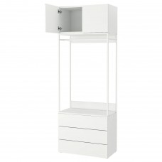 Гардероб IKEA PLATSA білий 80x42x221 см (593.264.69)