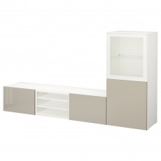 Комбинация шкафов под TV IKEA BESTA белый 240x42x129 см (593.304.85)