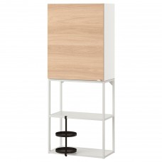 Комбінація шаф та стелажів IKEA ENHET білий 60x32x150 см (593.314.61)