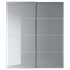 Пара розсувних дверцят IKEA BJORNOYA сірий 200x236 см (593.362.51)
