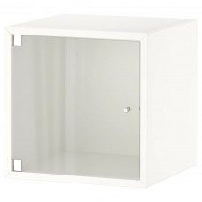Шафа навісна зі скляними дверцятами IKEA EKET білий 35x35x35 см (593.363.74)