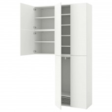 Гардеробна шафа IKEA PLATSA білий 140x42x241 см (593.365.57)