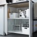 Кухня IKEA ENHET антрацит 203x63.5x222 см (593.373.16)