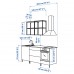 Кухня IKEA ENHET антрацит 203x63.5x222 см (593.373.16)