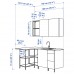 Угловая кухня IKEA ENHET антрацит (593.382.26)