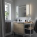 Набір меблів для ванної IKEA ENHET / TVALLEN під дуб білий 122x43x87 см (593.383.49)