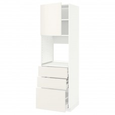 Модуль кухонної шафи IKEA METOD / MAXIMERA білий білий 60x60x200 см (593.619.62)