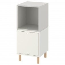Комбінація шаф на ніжках IKEA EKET білий світло-сірий 35x35x80 см (593.860.81)