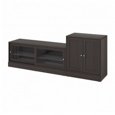 Комбинация с тумбой под TV IKEA HAVSTA темно-коричневый 241x47x89 см (593.861.75)