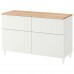 Комбінація шаф та стелажів IKEA BESTA білий 120x42x76 см (593.877.02)