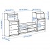 Комбінація шаф для TV IKEA HAUGA білий 277x46x116 см (593.884.38)