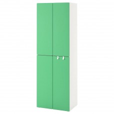 Гардероб IKEA SMASTAD білий зелений 60x57x181 см (593.894.47)