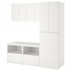 Комбінація шаф IKEA SMASTAD білий 180x57x196 см (593.924.16)