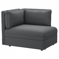 Модуль дивана-ліжка зі спинкою IKEA VALLENTUNA антрацит (593.964.38)