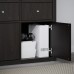 Комбінація шаф та стелажів IKEA KALLAX / LACK чорно-коричневий 224x39x147 см (593.987.29)