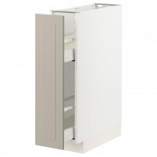 Підлогова кухонна шафа IKEA METOD / MAXIMERA білий бежевий 20x60 см (594.080.16)