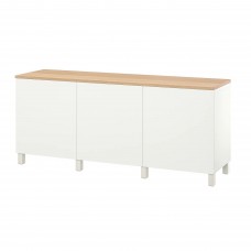Комбінація шаф та стелажів IKEA BESTA білий 180x42x76 см (594.190.72)