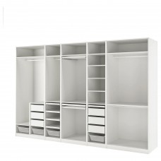 Гардероб IKEA PAX білий 375x58x236 см (594.202.64)