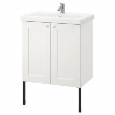 Шкаф для раковины IKEA ENHET / TVALLEN белый 64x43x87 см (594.301.21)