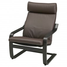 Кресло IKEA POANG черно-коричневый темно-коричневый (598.291.25)