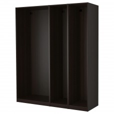 3 каркаси гардероба IKEA PAX чорно-коричневий 200x58x236 см (598.729.39)