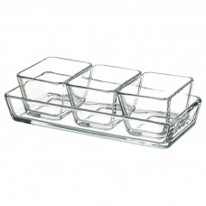 Термостійкий посуд IKEA MIXTUR 4 шт. прозоре скло (601.016.52)