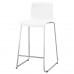 Барний стілець IKEA GLENN білий хромований 66 см (601.317.34)