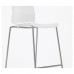 Барний стілець IKEA GLENN білий хромований 66 см (601.317.34)